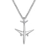 Punk Men's Airplane Pendant Male Custom stainless steel Long Chain Aircraft Necklace Women Jewelry Gift  New