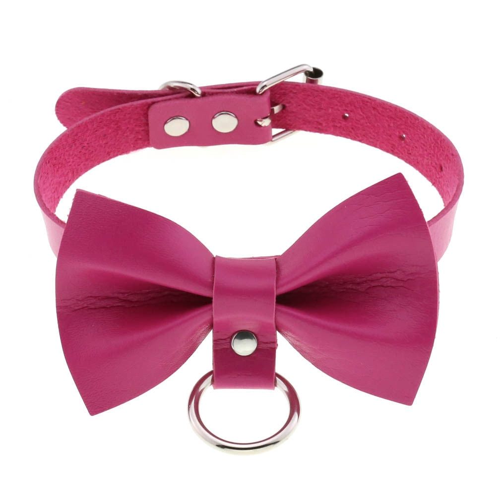 Punk Metal Tassel Rose Color Choker Necklace Sexy Spiked Neck Strap Clavicle Collar Men Necklaces Hollween Women Y2K Jeweley