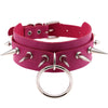 Punk Metal Tassel Rose Color Choker Necklace Sexy Spiked Neck Strap Clavicle Collar Men Necklaces Hollween Women Y2K Jeweley