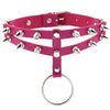 Punk Metal Tassel Rose Color Choker Necklace Sexy Spiked Neck Strap Clavicle Collar Men Necklaces Hollween Women Y2K Jeweley