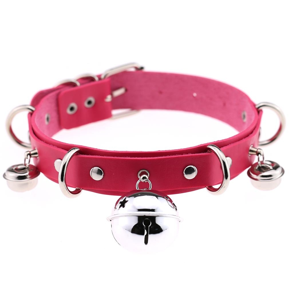 Punk Metal Tassel Rose Color Choker Necklace Sexy Spiked Neck Strap Clavicle Collar Men Necklaces Hollween Women Y2K Jeweley