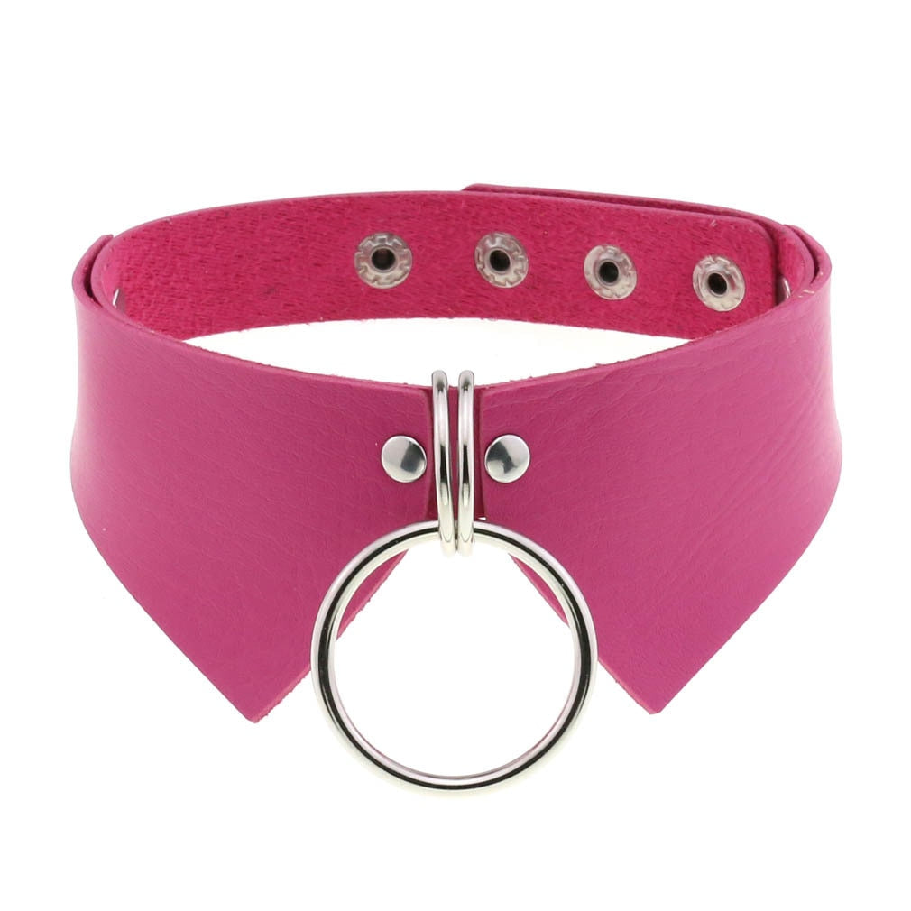 Punk Metal Tassel Rose Color Choker Necklace Sexy Spiked Neck Strap Clavicle Collar Men Necklaces Hollween Women Y2K Jeweley