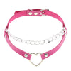 Punk Metal Tassel Rose Color Choker Necklace Sexy Spiked Neck Strap Clavicle Collar Men Necklaces Hollween Women Y2K Jeweley