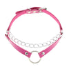 Punk Metal Tassel Rose Color Choker Necklace Sexy Spiked Neck Strap Clavicle Collar Men Necklaces Hollween Women Y2K Jeweley