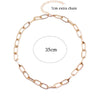 Punk Miami Cuban Choker Necklaces Collar Statement Hip Hop Big Chunky Gold Color Thick Link Chain Necklace Women Chocker Collana