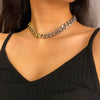 Punk Minimalist Chain Gold Chain Thick Necklace Male Retro Charm Collar Female Banquet Party Gift Jewelry Accessories