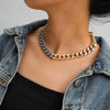 Punk Minimalist Chain Gold Chain Thick Necklace Male Retro Charm Collar Female Banquet Party Gift Jewelry Accessories