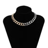 Punk Minimalist Chain Gold Chain Thick Necklace Male Retro Charm Collar Female Banquet Party Gift Jewelry Accessories