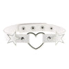 Punk PU Leather Heart Star Choker Collares Women Vnitage Statement Necklaces Gothic Jewelry Bijoux Femme