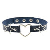 Punk PU Leather Heart Star Choker Collares Women Vnitage Statement Necklaces Gothic Jewelry Bijoux Femme