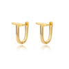 Punk Pin Earrings for Women Girls Stainless Steel Unique Design Paperclip Safety Stud Earrings 2023 Trend Couple Jewerly