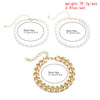 Punk Short Chunky Necklace Collar 3Pcs/Set Elegant Baroque Pearl Chains Layered Choker Women Necklace Bohemia Jewelry