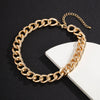 Punk Simple Chunky Chain Necklaces for Women Goth Thick Chain on the Neck Statement Choker Necklace Men Couple Jewelry