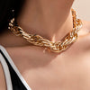 Punk Simple Chunky Chain Necklaces for Women Goth Thick Chain on the Neck Statement Choker Necklace Men Couple Jewelry