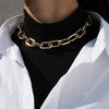 Punk Simple Chunky Chain Necklaces for Women Goth Thick Chain on the Neck Statement Choker Necklace Men Couple Jewelry