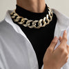 Punk Simple Chunky Chain Necklaces for Women Goth Thick Chain on the Neck Statement Choker Necklace Men Couple Jewelry