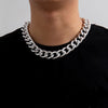 Punk Simple Chunky Chain Necklaces for Women Goth Thick Chain on the Neck Statement Choker Necklace Men Couple Jewelry