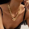 Punk Simple Chunky Chain Necklaces for Women Goth Thick Chain on the Neck Statement Choker Necklace Men Couple Jewelry