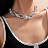 Punk Simple Chunky Chain Necklaces for Women Goth Thick Chain on the Neck Statement Choker Necklace Men Couple Jewelry