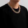 Punk Simple Chunky Chain Necklaces for Women Goth Thick Chain on the Neck Statement Choker Necklace Men Couple Jewelry