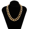 Punk Simple Chunky Chain Necklaces for Women Goth Thick Chain on the Neck Statement Choker Necklace Men Couple Jewelry