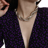 Punk Simple Chunky Chain Necklaces for Women Goth Thick Chain on the Neck Statement Choker Necklace Men Couple Jewelry