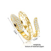 Punk Snake Ring for Women Trend Jewelry Gift 2022 Gold Siver Color Stereoscopic Opening Adjustable Rings