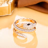 Punk Snake Ring for Women Trend Jewelry Gift 2022 Gold Siver Color Stereoscopic Opening Adjustable Rings