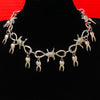 Punk Spike Chunky Tooth Rotten Fairy Barbed Wire Choker Necklace Gift For Friends  Jewelry