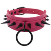 Punk Spike Oversized Choker necklace Sexy Pu leather women Collar Bondage Goth Belt Choker necklaces Gothic necklace jewelry