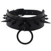 Punk Spike Oversized Choker necklace Sexy Pu leather women Collar Bondage Goth Belt Choker necklaces Gothic necklace jewelry