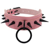 Punk Spike Oversized Choker necklace Sexy Pu leather women Collar Bondage Goth Belt Choker necklaces Gothic necklace jewelry