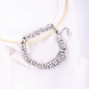 Punk Stainelss Steel Beaded Chain Bracelet Wristband Chunky Heavy Metal Bracelet Gothic Bangles for Women Men Jewelry