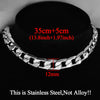 Punk Stainless Steel Choker Necklace For Women Silver Color Short Big Thick Neck Chain Chokers Necklaces Jewelry Neckless 2021