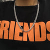 Punk Stainless Steel Necklace for Men Women Cuban Link Chain Chokers Hiphop VintageTone Solid Metal