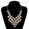 Punk Statement Aluminium Alloy Sequins Pendant Long Choker Necklace Pendant Neck Collar Necklaces for Women Jewelry