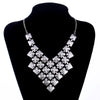 Punk Statement Aluminium Alloy Sequins Pendant Long Choker Necklace Pendant Neck Collar Necklaces for Women Jewelry