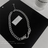 Punk Steel Snake Shape Hook Choker Necklaces for Women Men Geometric Cuban Chain Necklaces Statement Female Jewelry Gift