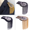 Punk Style Brooch Small Suit Shoulder Strap Multi Tassel Epaulet Epaulette Shirt Clothing Decor Epaulet Accessories DIY Jewelry