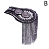 Punk Style Brooch Small Suit Shoulder Strap Multi Tassel Epaulet Epaulette Shirt Clothing Decor Epaulet Accessories DIY Jewelry