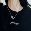 Punk Style Handcuff Necklace for Women Men  Jewelry Lover's Collares FREEDOM Choker Valentine's Day Couple Gifts