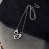 Punk Style Handcuff Necklace for Women Men  Jewelry Lover's Collares FREEDOM Choker Valentine's Day Couple Gifts