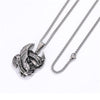Punk Style Male Rider Eagle Necklace pendant Ride to live Necklace Retro pendant with Whip chain Men Woman jewelry gifts