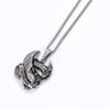 Punk Style Male Rider Eagle Necklace pendant Ride to live Necklace Retro pendant with Whip chain Men Woman jewelry gifts