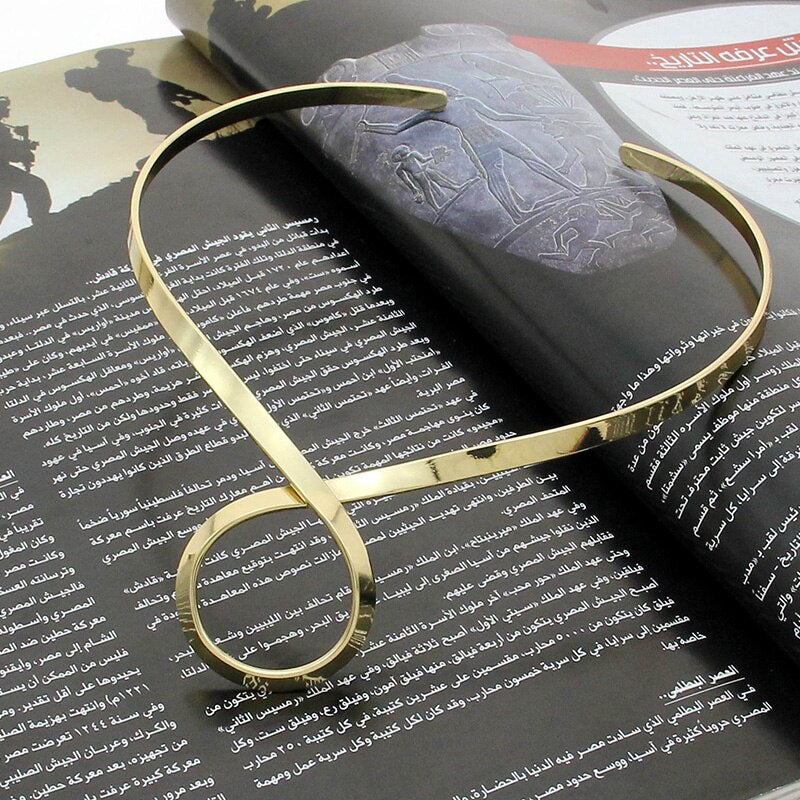 Punk Style Metal Choker Necklace For Women Simple Aolly Torques Collar Necklaces Jewelry Statement Accessories UKMOC