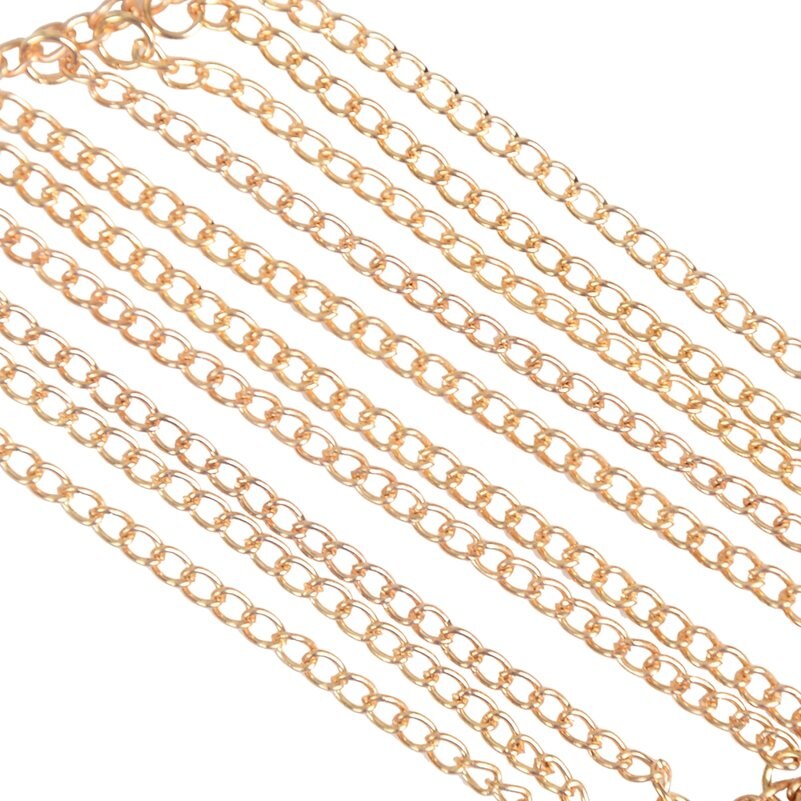 Punk Style Tassel Body Chain Jewelry Gold-color Statement Necklace Women Collar Shoulder Long Chain Necklaces Sexy Body Jewelry