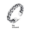 Punk Style Woven Ring Genuine 925 Sterling Silver Thailand Handmade Woman and Men Knuckle Black Rings Fine Jewelry
