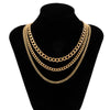 Punk Thick Links Chains Necklace on the Neck Hip Hop Layered Choker Necklaces for Women Men's Necklaces Set 2021 Jewelry
