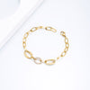 Punk Thick Stainelss Steel Chain Bracelet for Women Men Gold Wristband Bracelet Gothic Bangles Trend Jewelry 2022