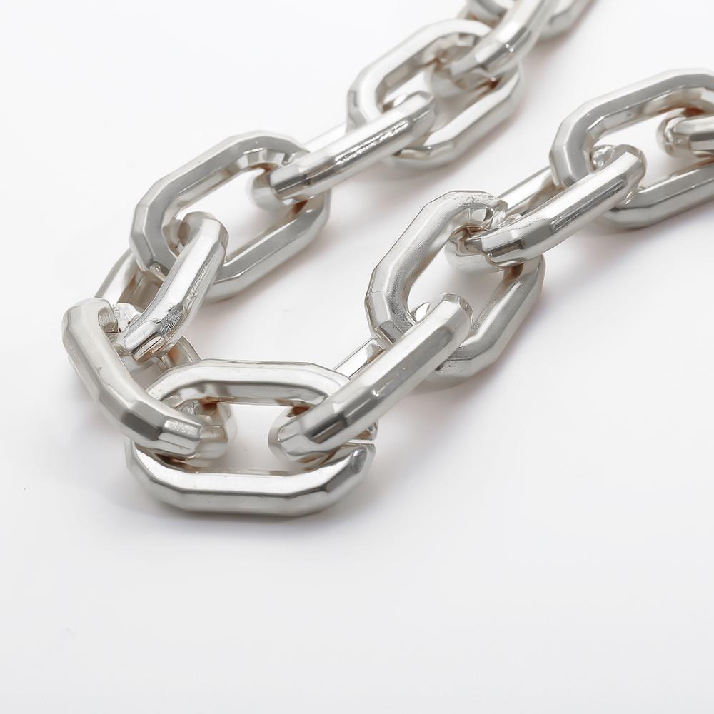 Punk Thicken Choker Necklace Men Cuban Link Chain Hip Hop Chunky Gold Color Goth Necklace for Women Collar Jewelry